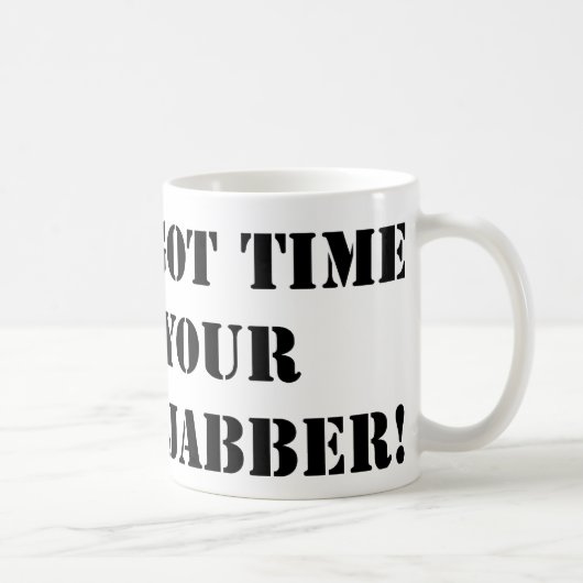Black Jibber Jabber Mug (Droite)
