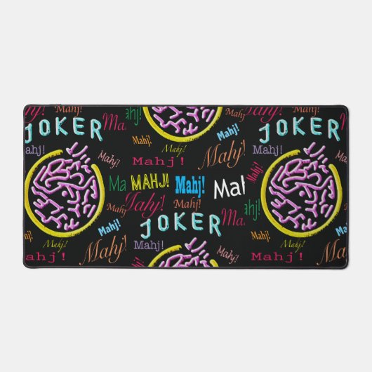 Black Joker Mah Jongg Place Mat (Recto)