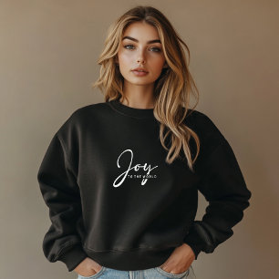 Black Joy to the World Sweatshirt voor printen
