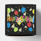 Black Joyous Happy Birthday Bedankdoosjes (Bovenkant)