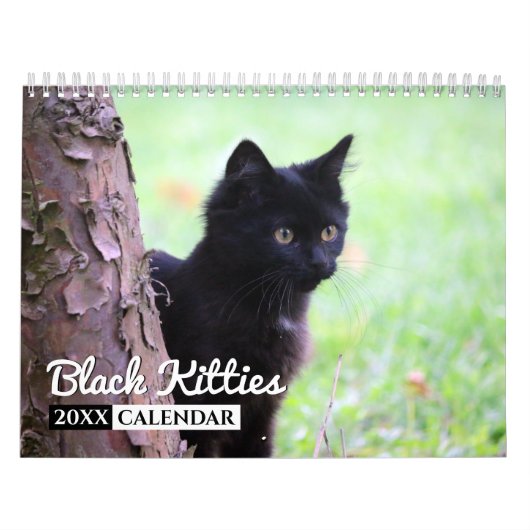 Black Katten Photo Wall Agenda Kalender (Hoes)