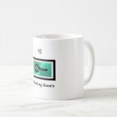Black Key and Turquoise Real Estate Business Mug (Devant droit)
