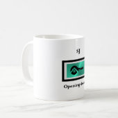 Black Key and Turquoise Real Estate Business Mug (Devant gauche)
