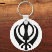 Black Khanda Sleutelhanger (Voorkant)