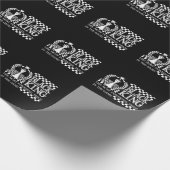 Black King Chess Piece Black African American Mann Cadeaupapier (Hoek)