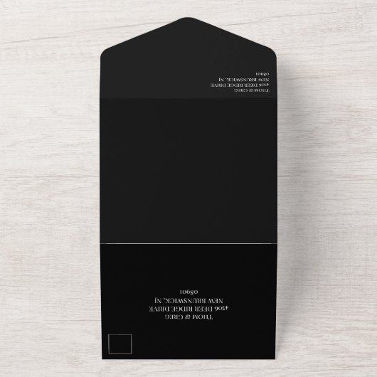 Black King Chess Pineersels Gay Wedding All In One Uitnodiging (Buitenkant)