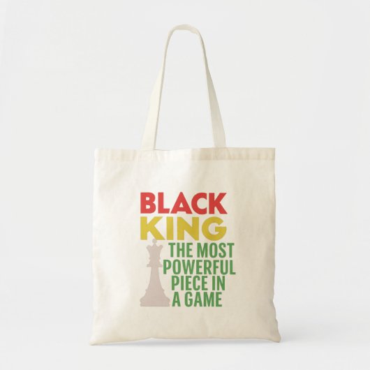 Black King: het krachtigste stuk Tote Bag (Voorkant)