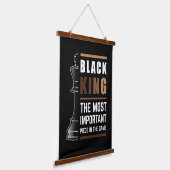 Black King is het belangrijkste stuk in het spel 1 Hangend Wandkleed (Gebogen)