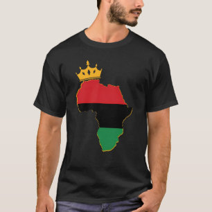Black King Queen Couple Matching African American T-shirt