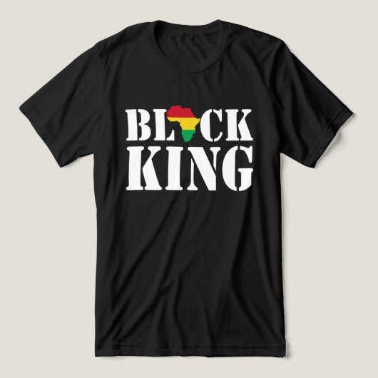 Black King Tri-Blend Shirt (Design voorkant)