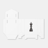 Black kingchess piece bedankdoosjes (Uitgevouwen)