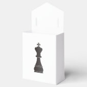 Black kingchess piece bedankdoosjes (Geopend)