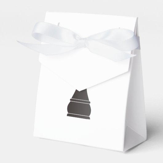 Black kingchess piece bedankdoosjes (Voorkant Zijde)