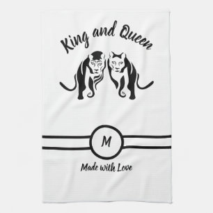 Black Kings and Queens Black Leo Leeuw en Leeuwin Theedoek