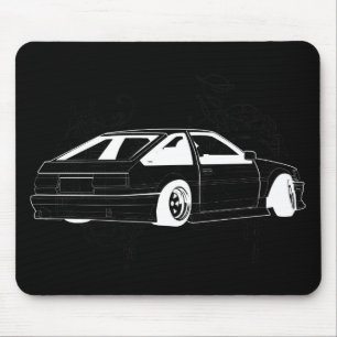 Black KIS Levin AE86 Muismat