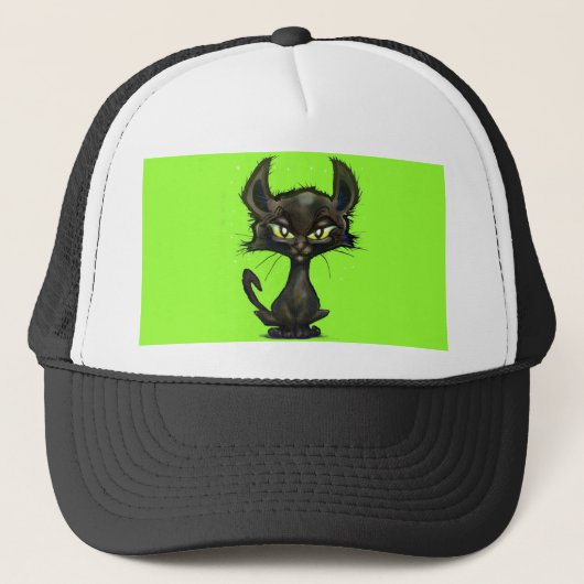Black Kitten Trucker Pet (Voorkant)