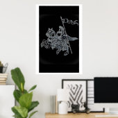 Black Knight Poster (Thuiskantoor)
