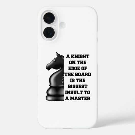 Black Knight Schaakstrategie Power Wisdom Master Case-Mate iPhone Case (Achterkant)