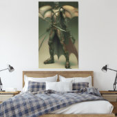 Black Knight Soldier Canvas Afdruk (Insitu (Slaapkamer))
