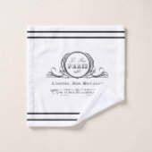 Black L’ hotel Des Royales Bathroom Towel Set Bad Handdoek (Wasdoekje)