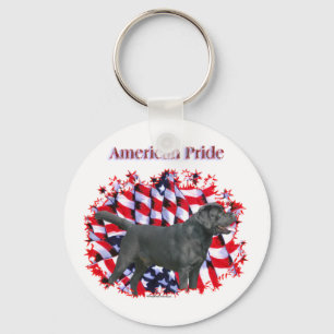 Black Lab American Pride Sleutelhanger