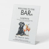 Black Lab Bar Reclamebord Met Voetstuk (Voorkant)