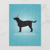 Black Lab Bonne conception de carte d'anniversaire (Devant)