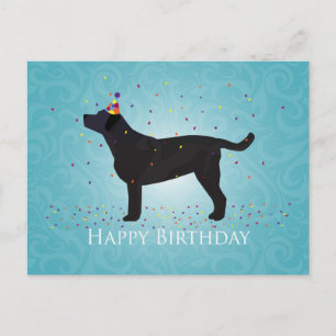 Black Lab Bonne conception de carte d'anniversaire