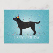 Black Lab Bonne conception de carte d'anniversaire (Devant)