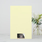 Black Lab Briefpapier (Staand voorkant)