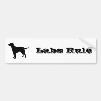 Black Lab Bumpersticker 1
