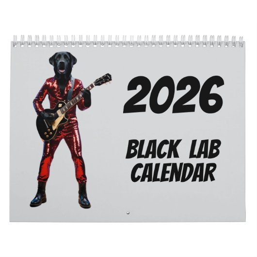 Black Lab Calendar Kalender (Hoes)