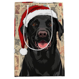 Black lab christmas medium cadeauzakje
