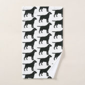 Black Lab Dog Bad Handdoek (Handdoek)