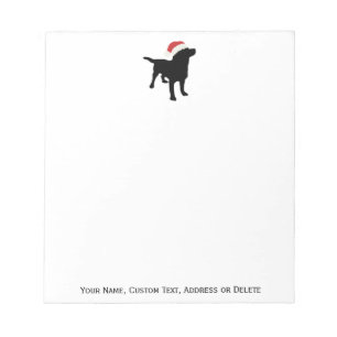 Black Lab Dog met kerstcadeaus Pet Notitieblok