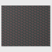 Black Lab Face Pattern Cute and Funny Cadeaupapier (Vlak)