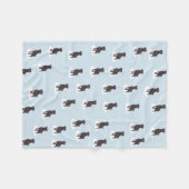 Black Lab Fleece Blanket (Voorkant (Horizontaal))