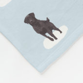 Black Lab Fleece Blanket (Hoek)