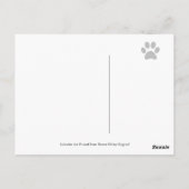 Black Lab Friendly Cartoon Black Labrador Briefkaart (Achterkant)