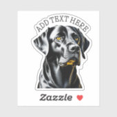 Black Lab | Gepersonaliseerd Sticker (Vel)