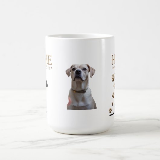Black Lab Gold Paw Mok – Morphing 15oz (Midden)
