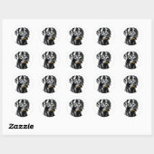 Black Lab | HONDENLIEFHEBBERS Ronde Sticker (Vel)