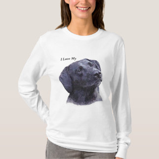 Black Lab Hoodie, ik hou van mijn (hond) T-shirt
