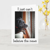 BLACK LAB KAN NIET GELOVEN DAT JE "40" BENT KAART (Gele Bloem)