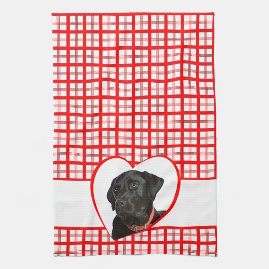 Black Lab Kitchen Towel Theedoek (Verticaal)