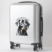 Black Lab | Lab aan boord Sticker (Koffer)