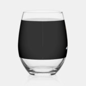 Black Lab Labrador Christmas Tree Light Pajama Dog Wijnglas Zonder Voet (Rechts)