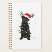 Black Lab Labrador Christmas Tree Light Pyjama Chi (Devant)