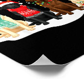 Black Lab Labrador Dog Christmas Crew Matching Fam Poster (Hoek)