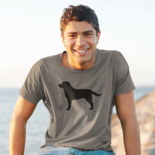 Black Lab Labrador Retriever Hondenras Silhouette T-shirt